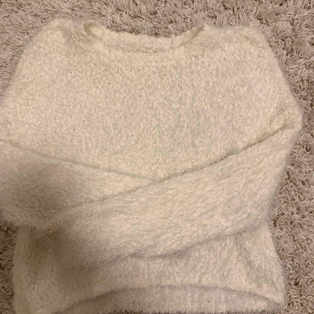 White comfy sweater